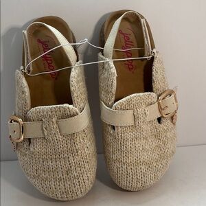 Jellypop Kids Cream Moccasins with Buckle
